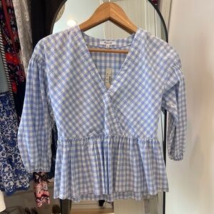 Madewell gingham top